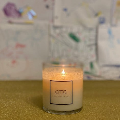Big Feelings soy wax candle from emo.