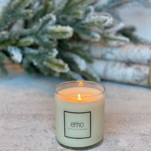 Seasonal Holiday Soy Wax EMO Candle | Holly Jolly