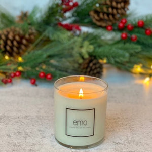 Seasonal Holiday Soy Wax EMO Candle | Merry
